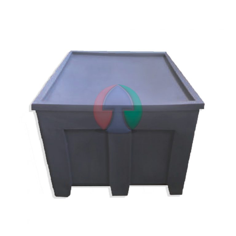 Bin plástico con tapa